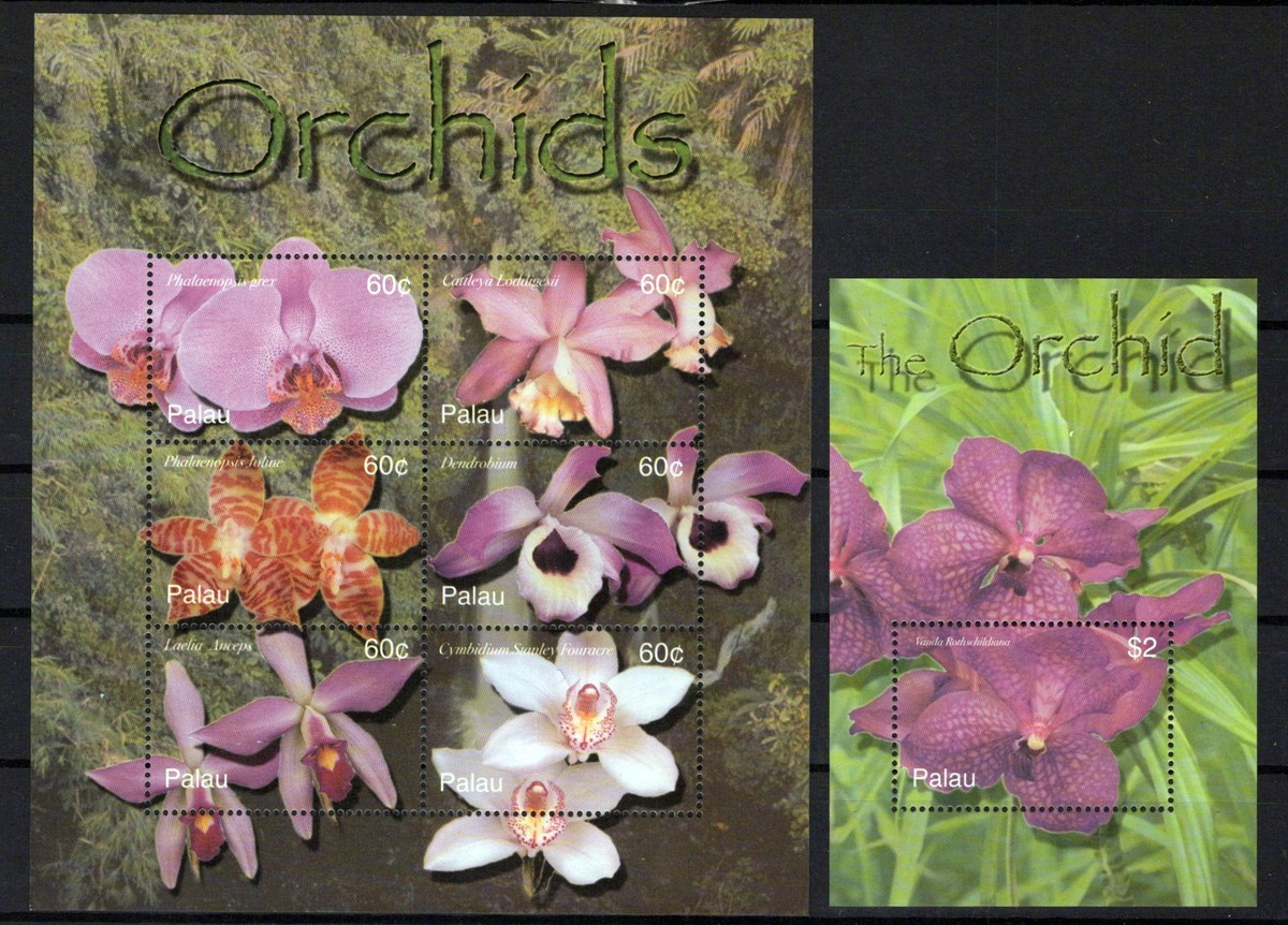 Palau 717-718 MNH Orchids Flowers Plants ZAYIX 0624M0165M | eBay