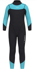 Hevto Black  Teal Long Sleeve Full Body Diving Wet Suit