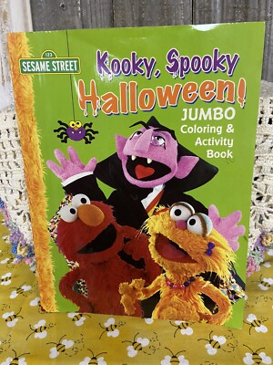 Sesame Street 2005 Halloween Coloring & Activity Book Kooky, Spooky Unused