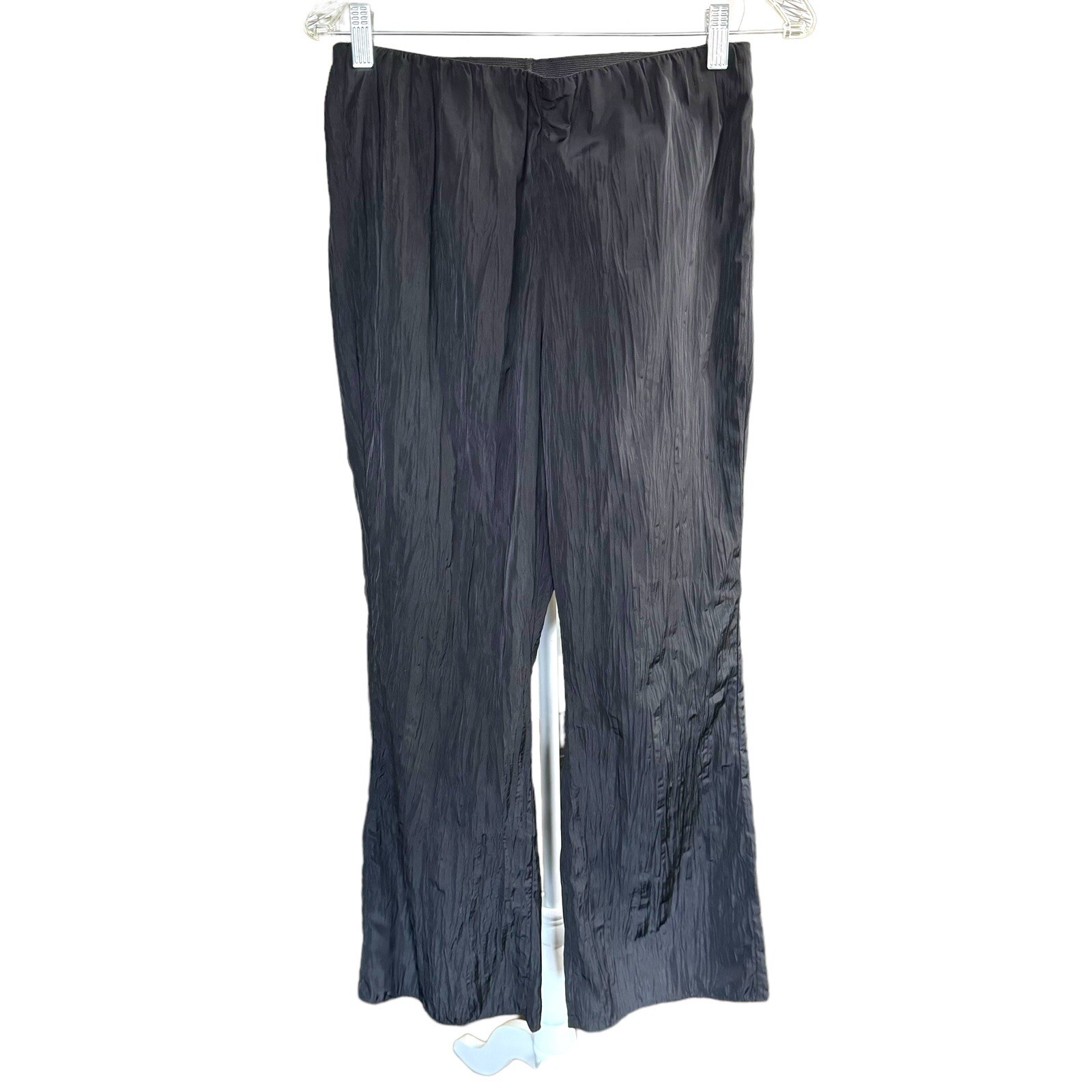 ALTRA Stockholm Atelier & Other Stories pantaloni eleganti neri gamba larga US 6 carriera casual