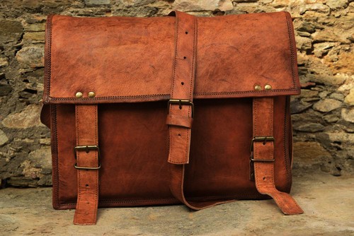 STEMPUNK Leather Messager Satchel - Informatique Vintage, Sac à Main Rétro, Transport D'épaule | Design Inspiré De Steampunk, Style De Grande Capacité Pour La Tenue Polyvalente Accessoire De Mode De V