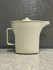 Vintage Tupperware Creamer w/Airtight Lid # 1414-2 Almond Color USA Made in EUC