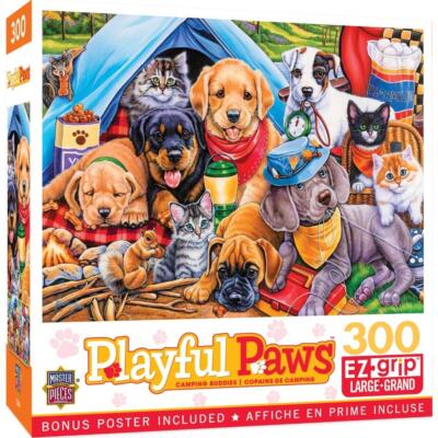 MasterPieces jigsaw puzzle;  Camping Buddies;  300 EZ-Grip pieces