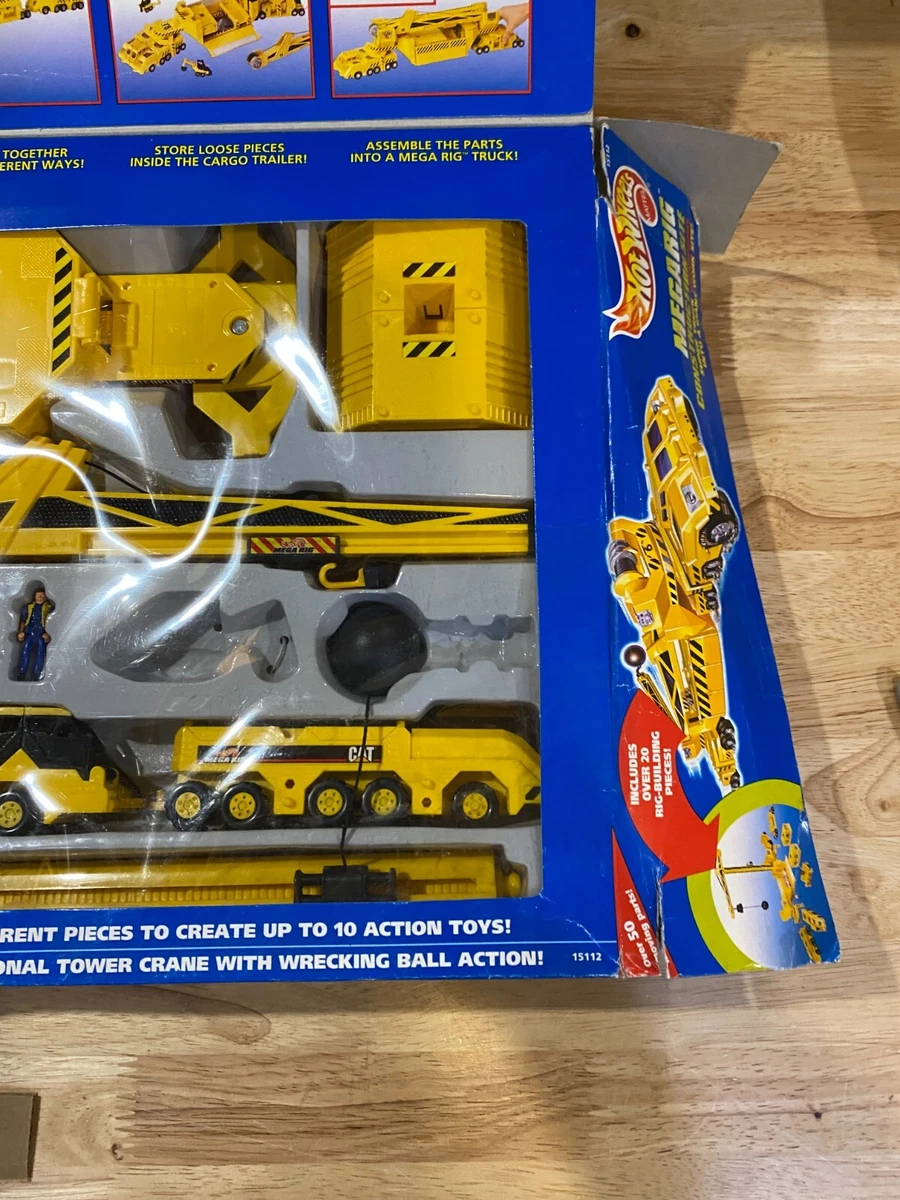 Vtg Hot Wheels Mega Rig Construction Work Site Playset Super Truck Near Complete
