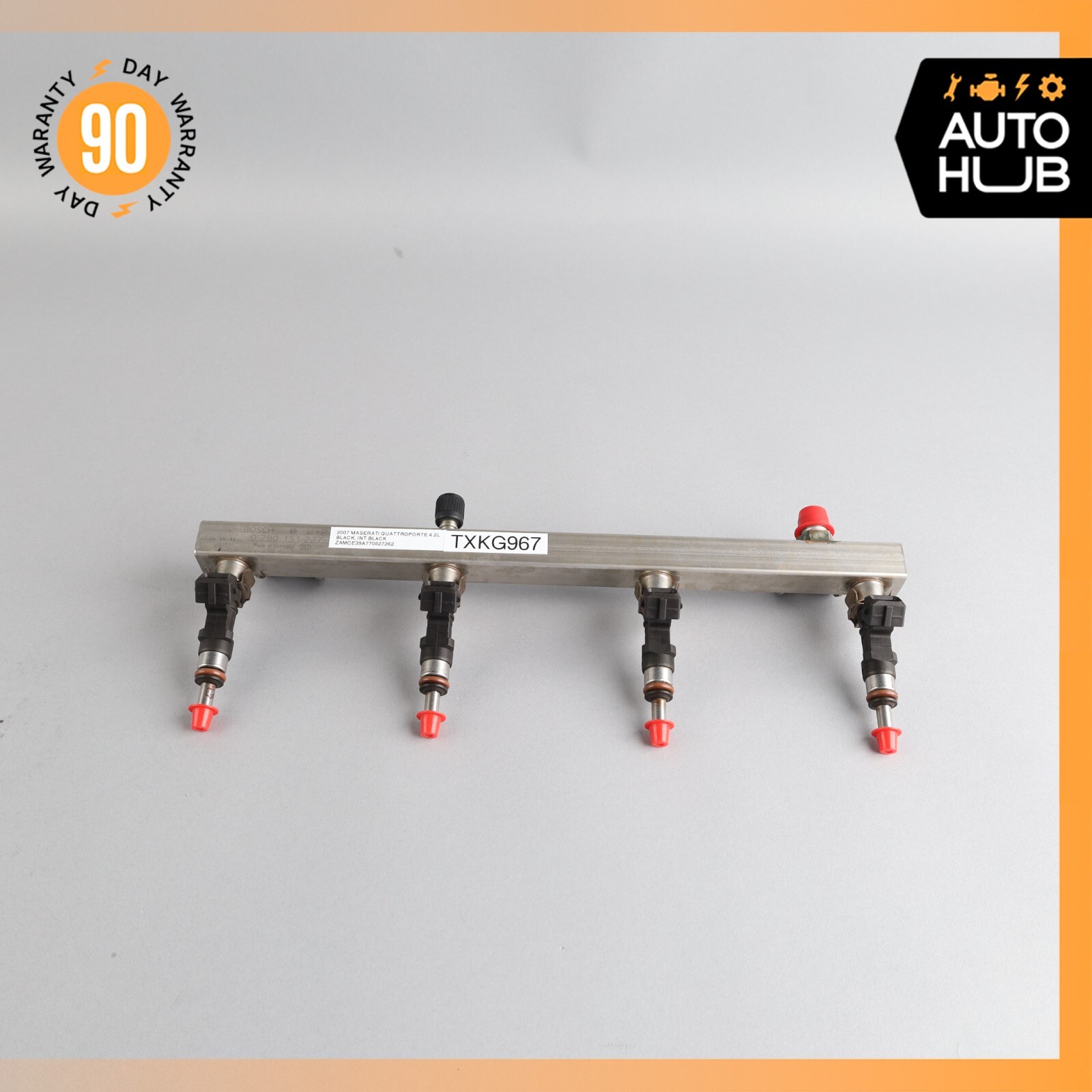 Maserati Quattroporte M139 Fuel Injection Rail Line w/ Injectors Right Side 51k
