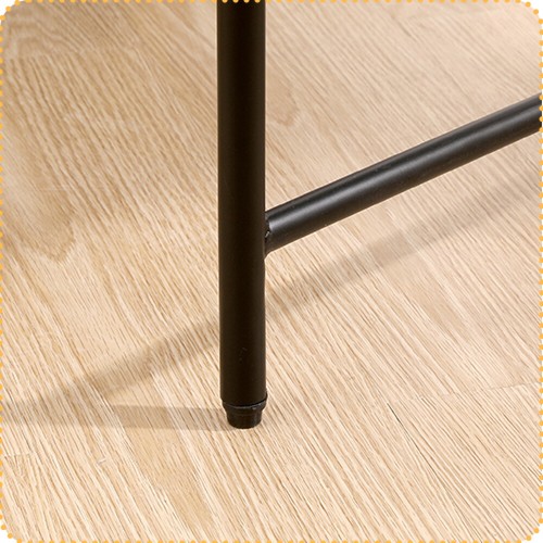2-Tier Black Side Table End Table with Storage Sofa Table & Metal Frame - Picture 13 of 17