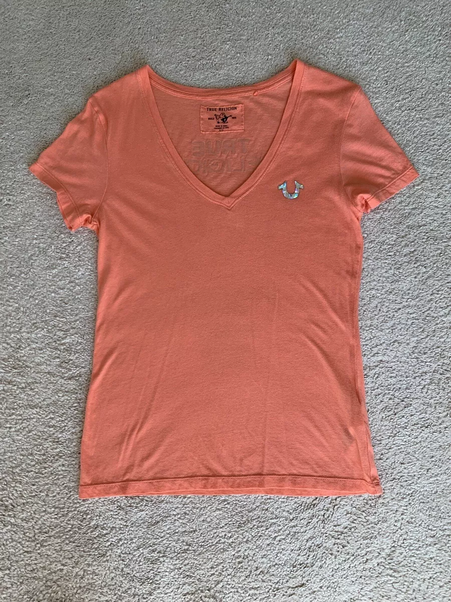 Orange true religion best sale shirt
