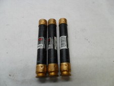 LOT OF 3 NEW FUSETRON FRS-R-10 DUAL ELEMENT TIME DELAY FUSE 600V