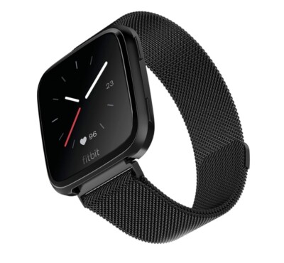 WithIt Stainless Steel Mesh Adjustable Band, Smart Watch. FITBIT VERSA 2.  NEW