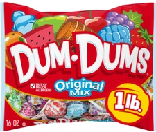 Dum Dums Lollipops Original Mix 16oz – Party Favor Candy – Ships Free