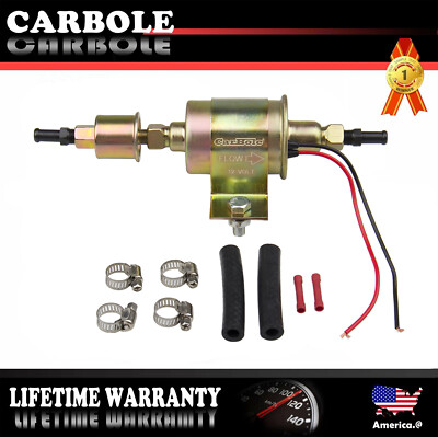 #ad Universal Electric In Line Fuel Pump Carburetor 12V HEP 02A 5 9 PSI Gas amp; Diesel $19.58
