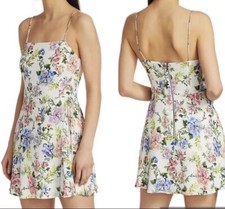 New Alice and Olivia Dress Size 14 Trixie Gardena Floral Mini CC004P03507