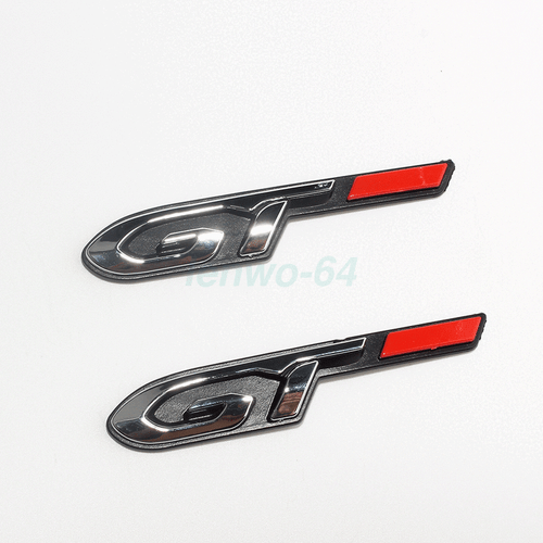 HOT AU GT Logo Car Fender Door Rear Trunk Lid Emblem Badge For 3008 4008 5008 2X - Picture 2 of 4