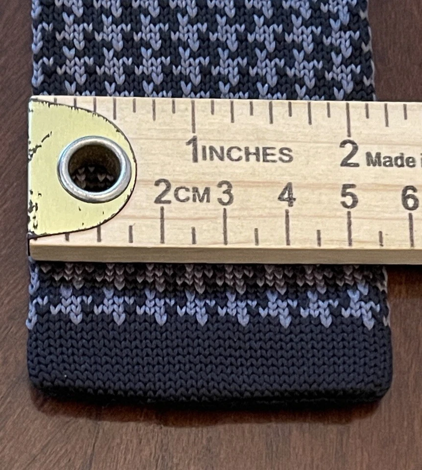 Corbata de cuello Birmania Bibas negra gris tejida pata de gallo para hombre  Foto 4 de 4