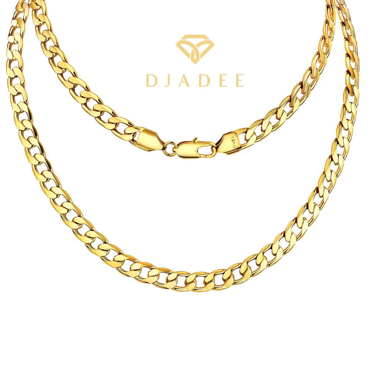 Cadena Oro Hombre Cadena Collar Hombre 750 Oro Dorado 8MM : K1433