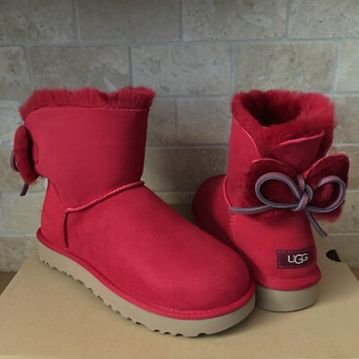 red double bow uggs