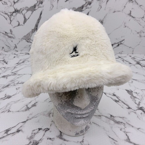 fuzzy white hat