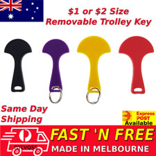 Shopping Trolley Unlocker Key Token Removable for Coles Aldi Master Coloured