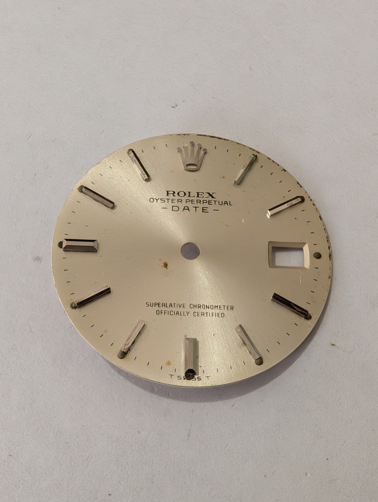 Rolex Oyster Perpetual Date 34mm Non-Quick Dial Ref 1500 1501 Vintage Watch in Poor Condition