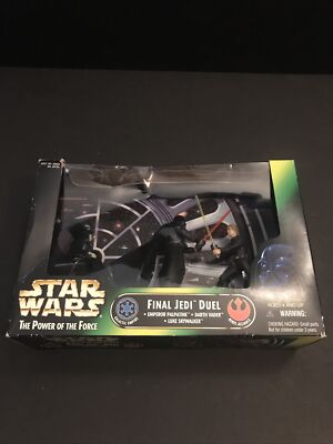  VTG STARWARS Power of TheForceFINALJEDIDUEL 3Pack Luke vs Darth Vader GIFT SET 