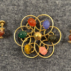 Vingtage Van Dell gold filled Scrab pin and screw back earrings — photo 2
