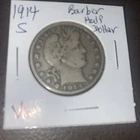 1914 S Barber Half Dollar VG