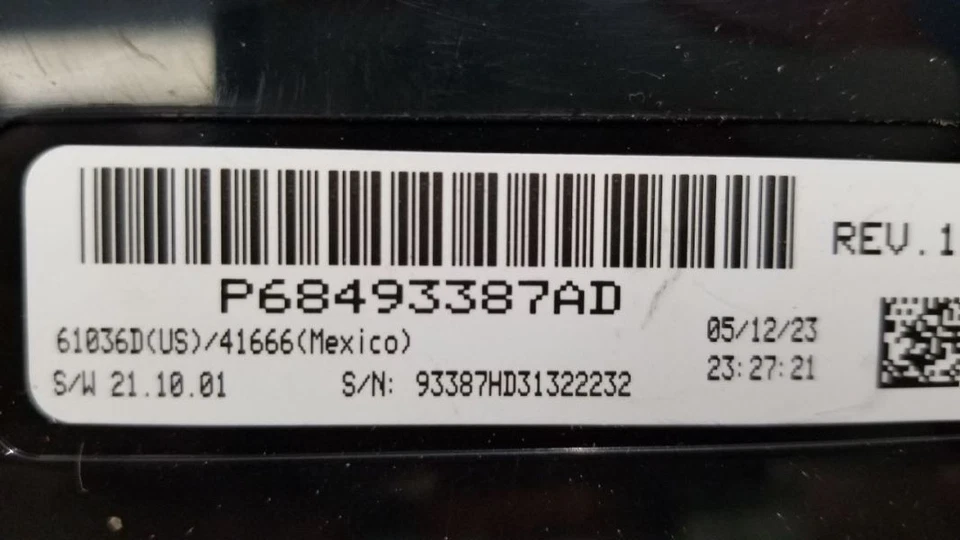 23 DODGE RAM 3500 AC TEMPERATURA CLIMATIZACIÓN MÓDULO 68493387AD Foto 2 de 4