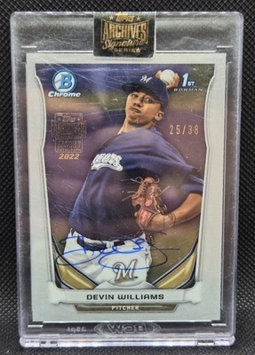 2022 Topps Archives Signature Series BCP49 Devin Williams Autograph #/38