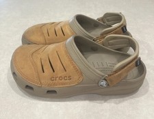 CROCS Yukon Vista Clogs Mens Tan Leather Uppe...