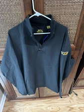 New Slazenger Golf Quarter Zip Long Sleeve Pullover Jacket XL With Bic Logo