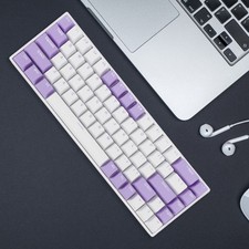 Mechanical Keyboard 68 Keys 60 Blue Switch Hot Swap N Key Rollover RGB Backlit