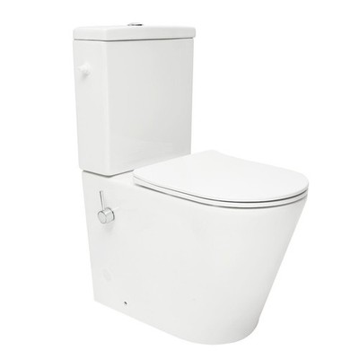 Stand Kombi WC Bidetfunktion Taharet Stand-WC Spülkasten Toilet Warm/Kalt weiß