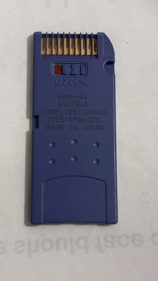 Sandisk Memory Stick 64mb SDMS64 MagicGate Original Long Card Cybershot - Image 3 of 3