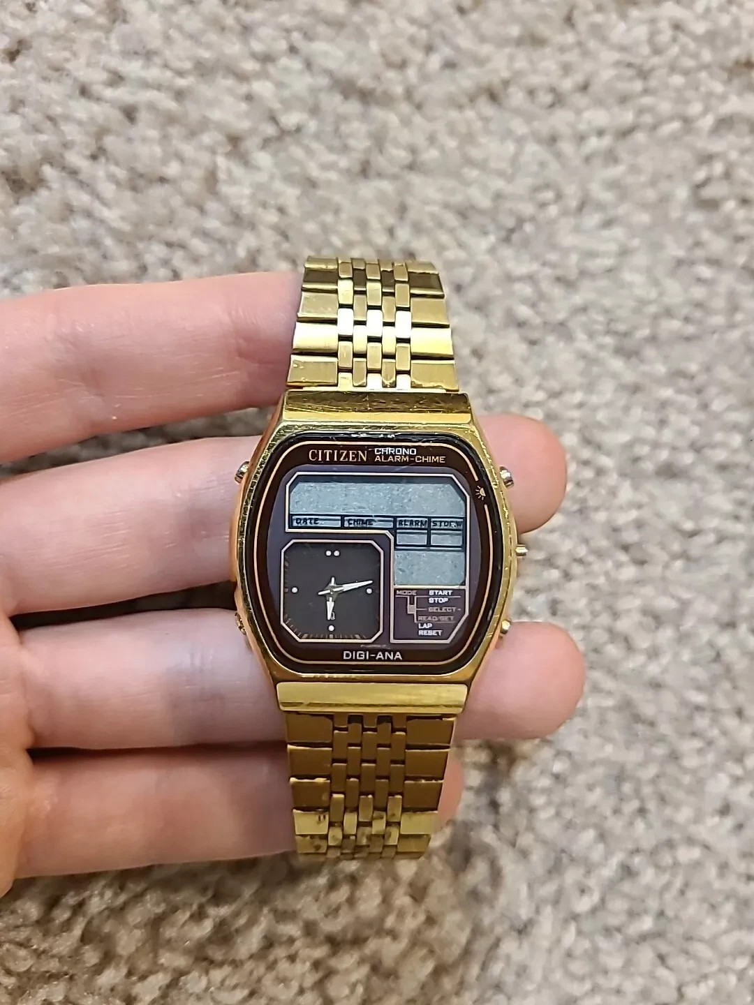 VINTAGE CITIZEN DIGITAL ANALOG MEN WATCH JAPAN MADE