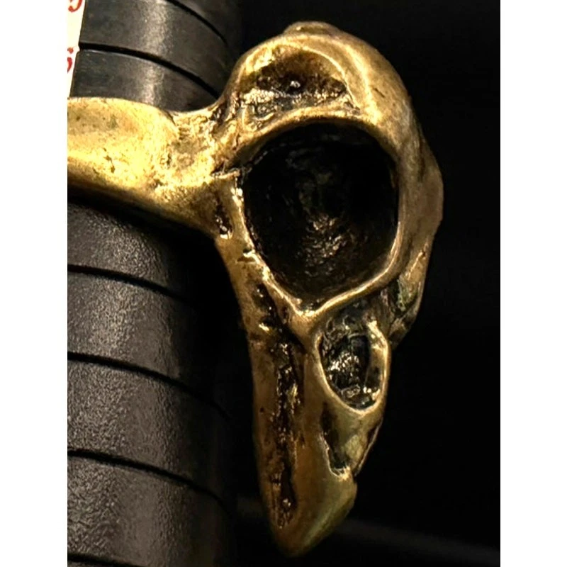 Anillo grande de latón Plague Dr Crow Raven Foto 2 de 4