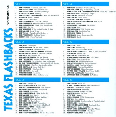 VARIOUS ARTISTS - TEXAS FLASHBACKS, VOL. 1-6 NEW CD