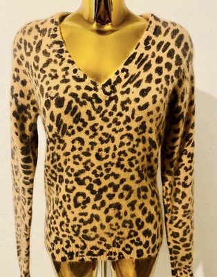 Michael Kors Angora Pullover   Animal Print   Neu