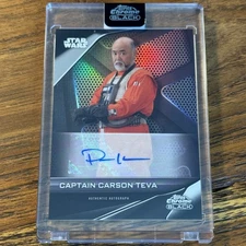 Captain Carson Teva Paul Sun-Hyung Lee 2023 Topps Chrome Black AUTO Card #A-PL