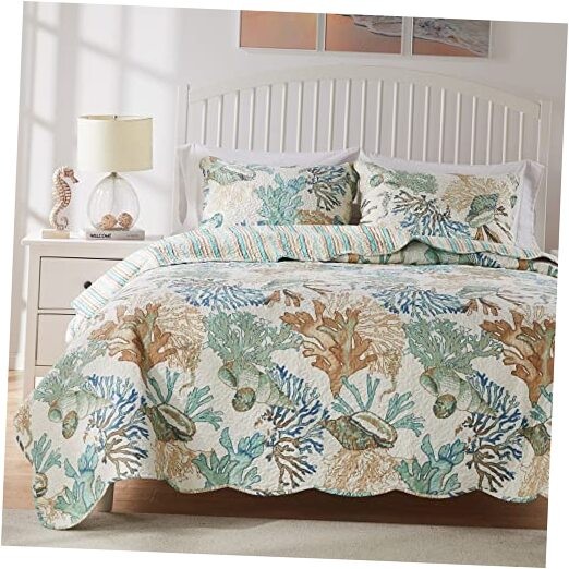 Greenland Home Atlantis Coastal Sea Coral Oversized 3-Piece 