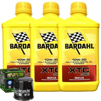 Wartungsset Öl Bardahl XTC 10W30 Für Kawasaki EN500 A1 A2 A3 A4 1990-1994