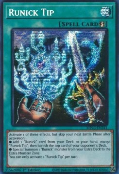 YuGiOh Runick Tip MP23-EN241 Secret Rare Englisch Excellent 1st