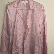 ESCADA Saks Fifth Ave Open Blazer Jacket Size 38 8 Desert Rose/Blush Italy
