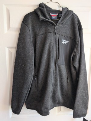 Reebok Men s Outerwear Knit Jacket Black Size XL OMRB1359