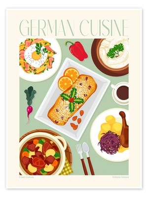Poster Traditional Food - German Cuisine