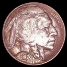 1916-D BUFFALO  NICKEL 5C, XF GRADE, FULL HORN
