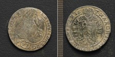 *Austria Silver Coin, Leopold I, 6 Kreuzer 1600 s, Holy Roman Empire[E12819]7z0