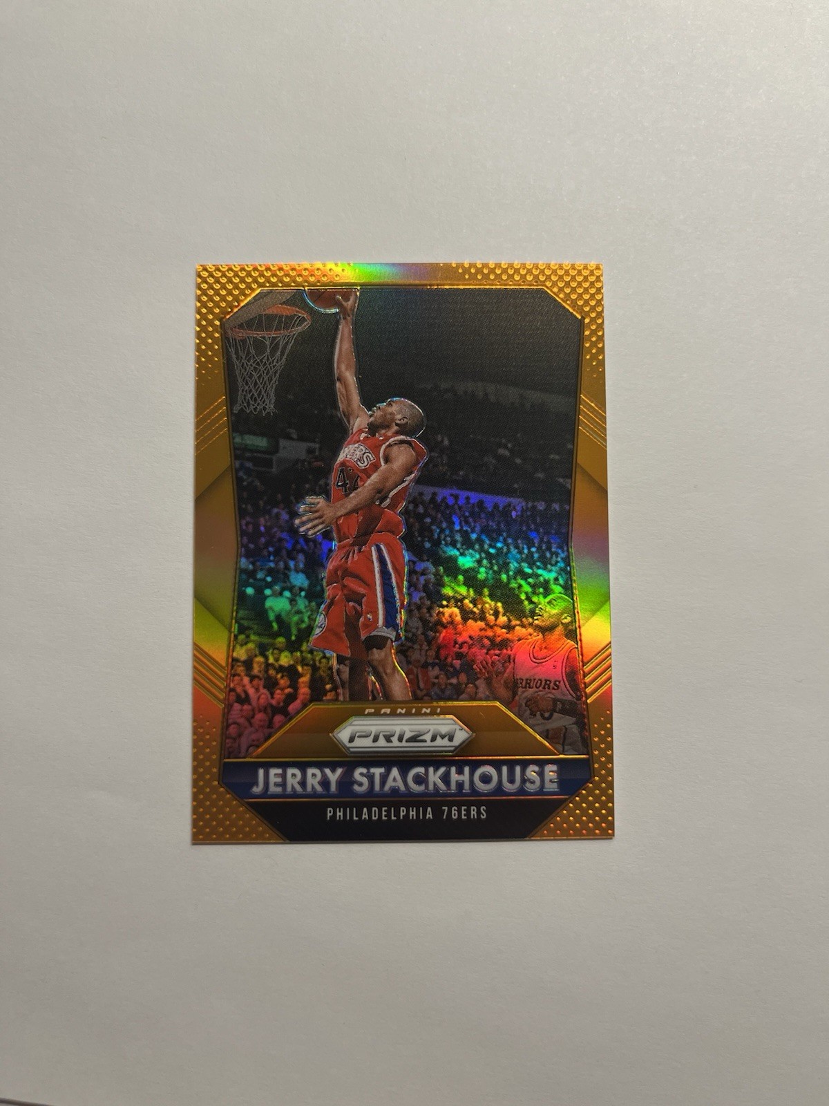 Jerry Stackhouse 2015-16 Panini Prizm #271 Orange Philadelphia 76ers /65 B3