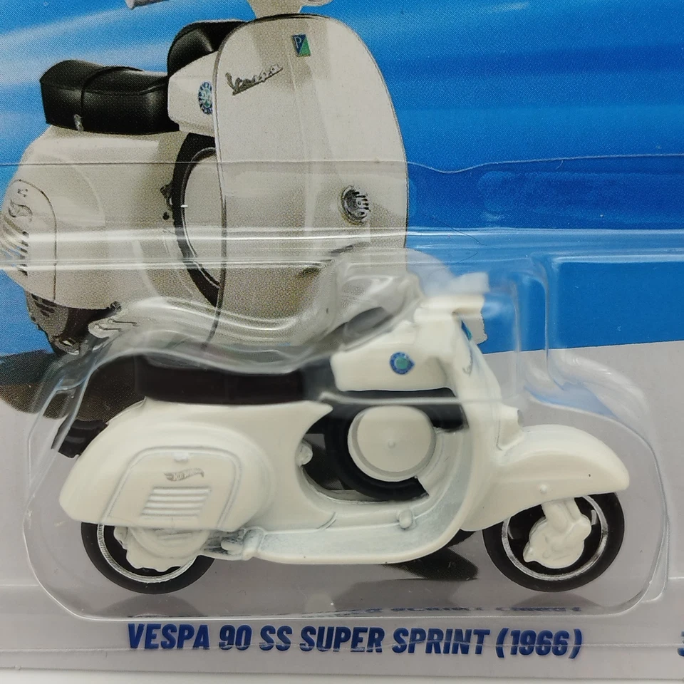 Hot Wheels Piaggio Vespa 90 SS Super Sprint 1966 – HW Moto 2025 – 1:64 - Neuf - Photo 2/4