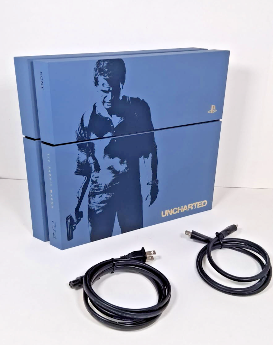 Sony PS4 Limited Edition Blue Uncharted 500 GB Console Playstation CUH-1215A