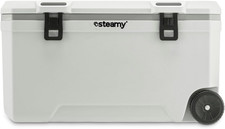 Marine 120 Frigoriferi Portatile Passivo Con Ruote, 120 Litri, Bianco